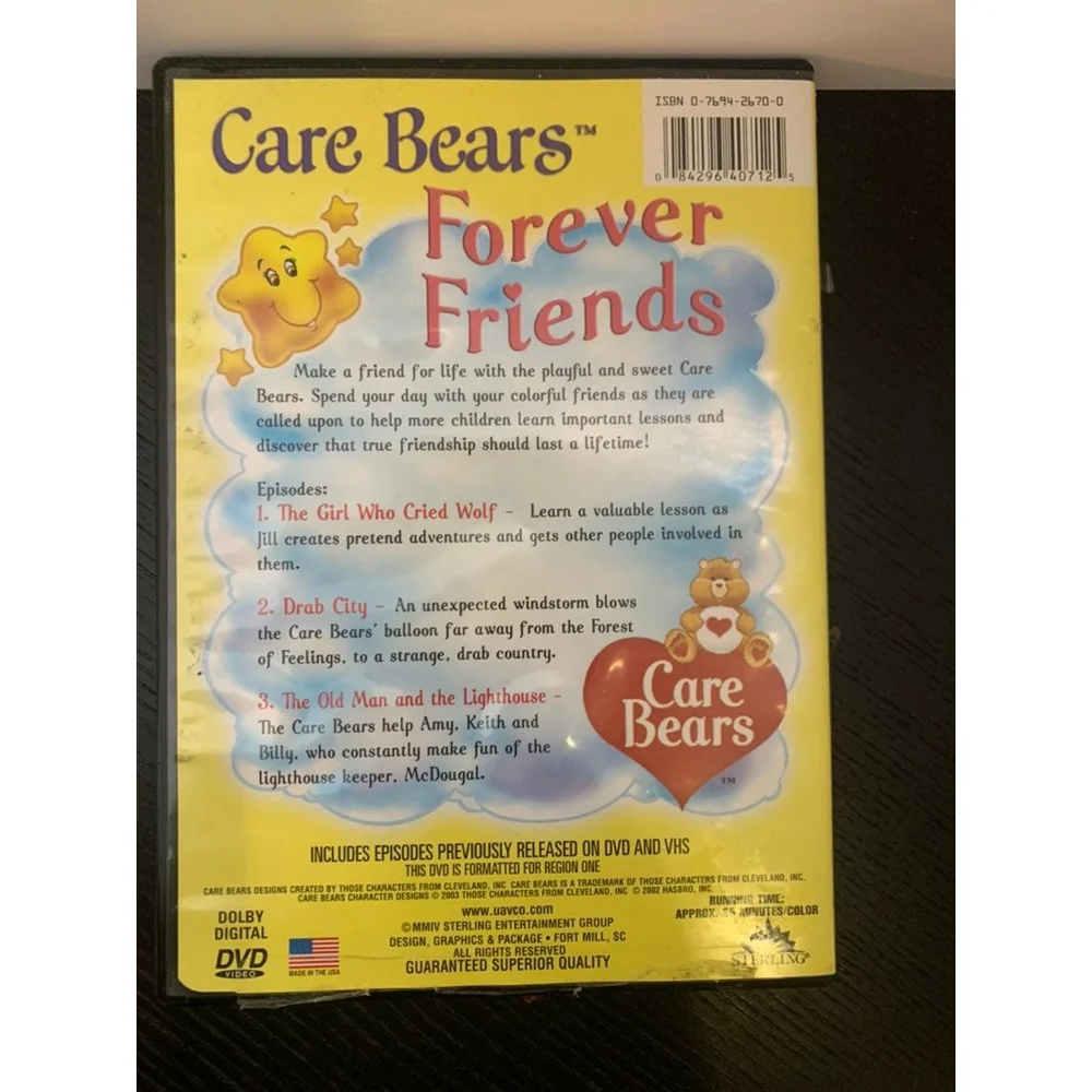 Lot of Barbie and Care Bears Movies